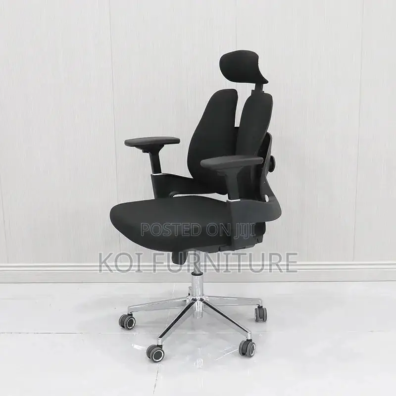Office Chair; Orthopedic High Back Seat With Dual Backrest