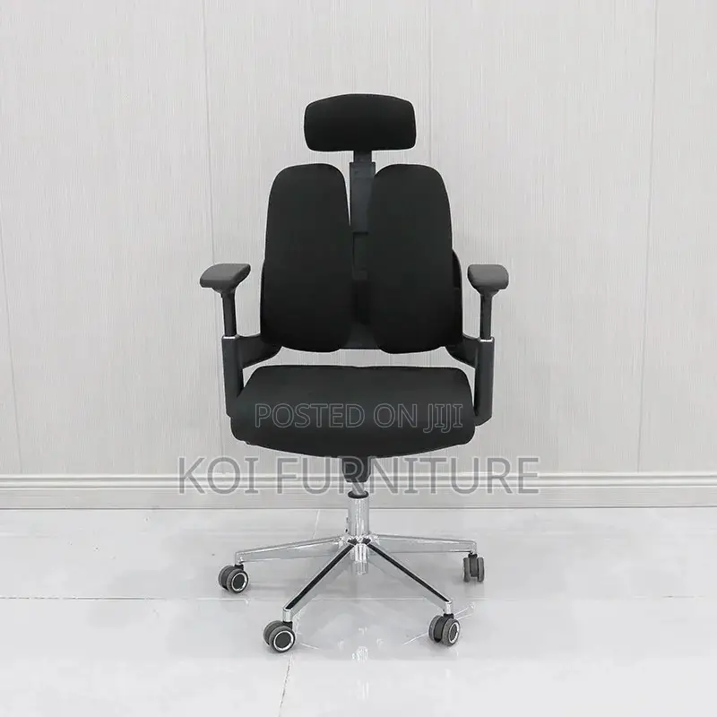 Office Chair; Orthopedic High Back Seat With Dual Backrest