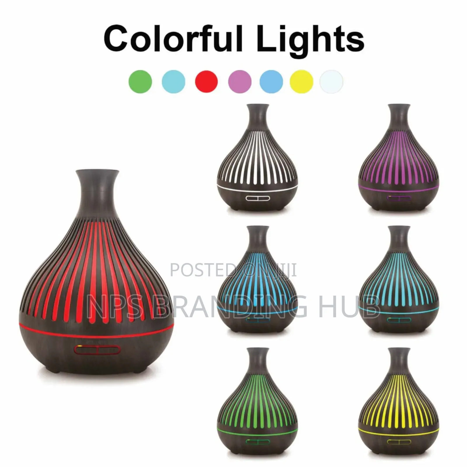 Big Pot 450ml Aroma Diffuser Humidifier 2 Wooden P.O