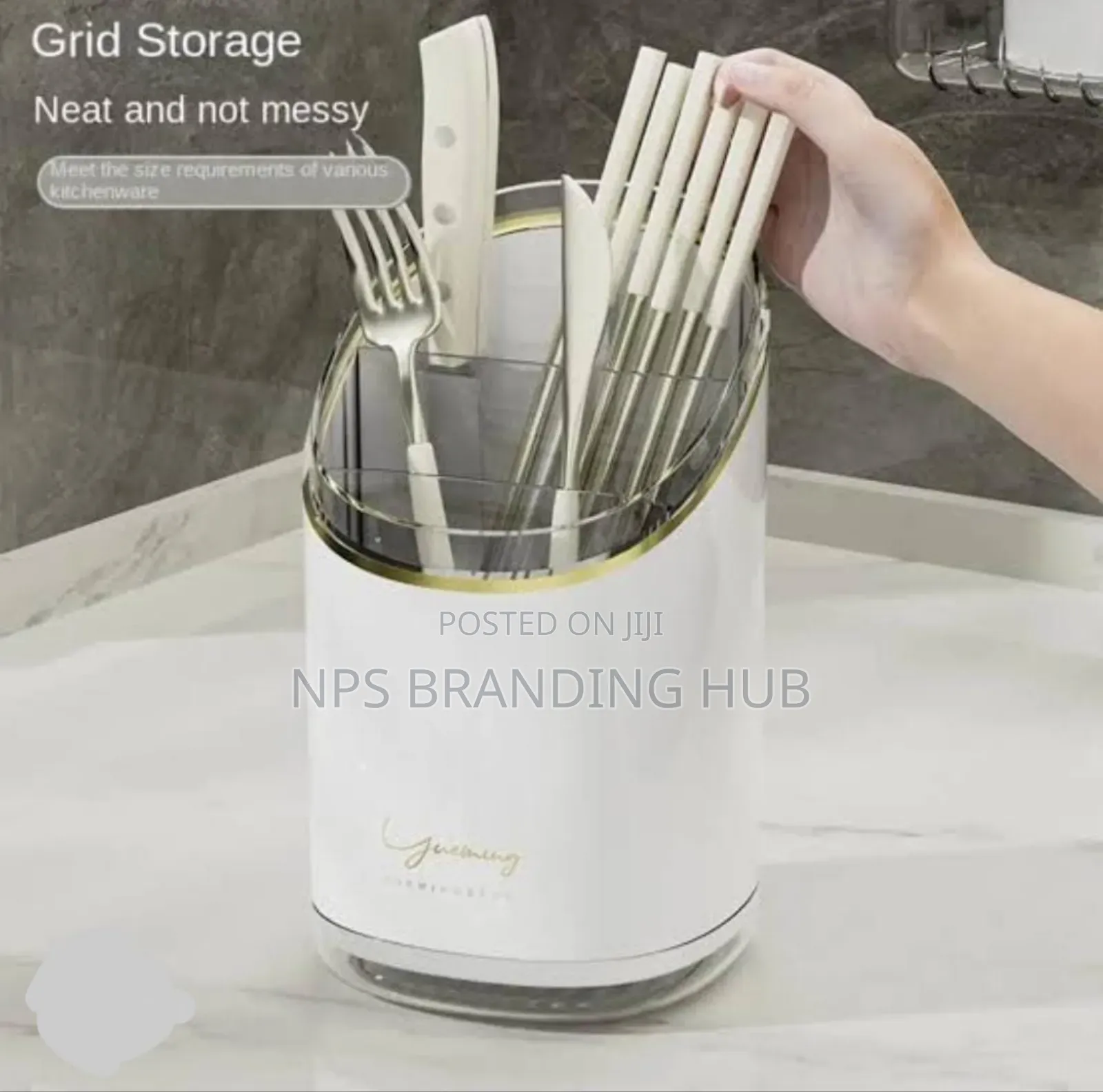 Shining 3 Slot Cutlery Holder Drainer P.O