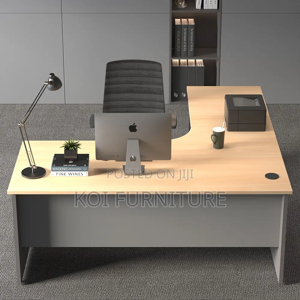Office Desk; Curved Executive Home Office Desk