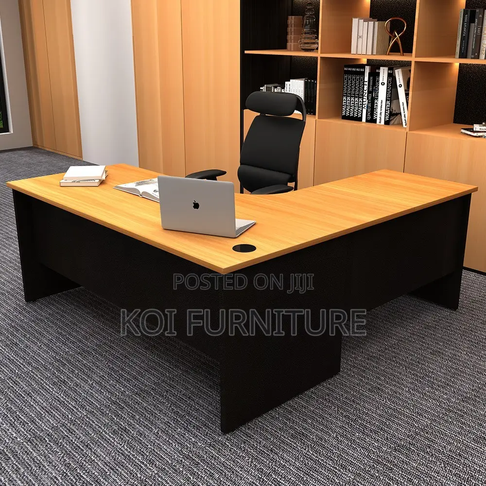 Office Desk; Curved Executive Home Office Desk