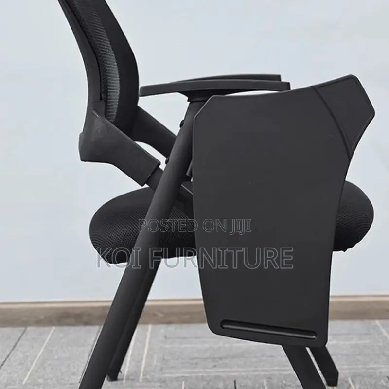 Office Chair; Mid Backrest School Office Chair With Writing Pad