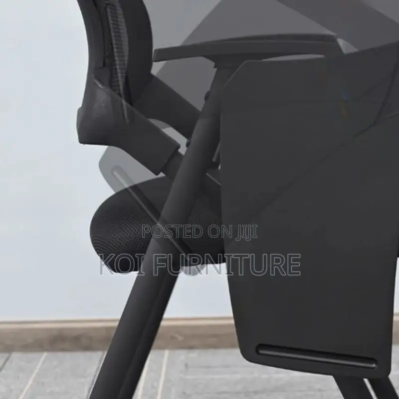Office Chair; Mid Backrest School Office Chair With Writing Pad