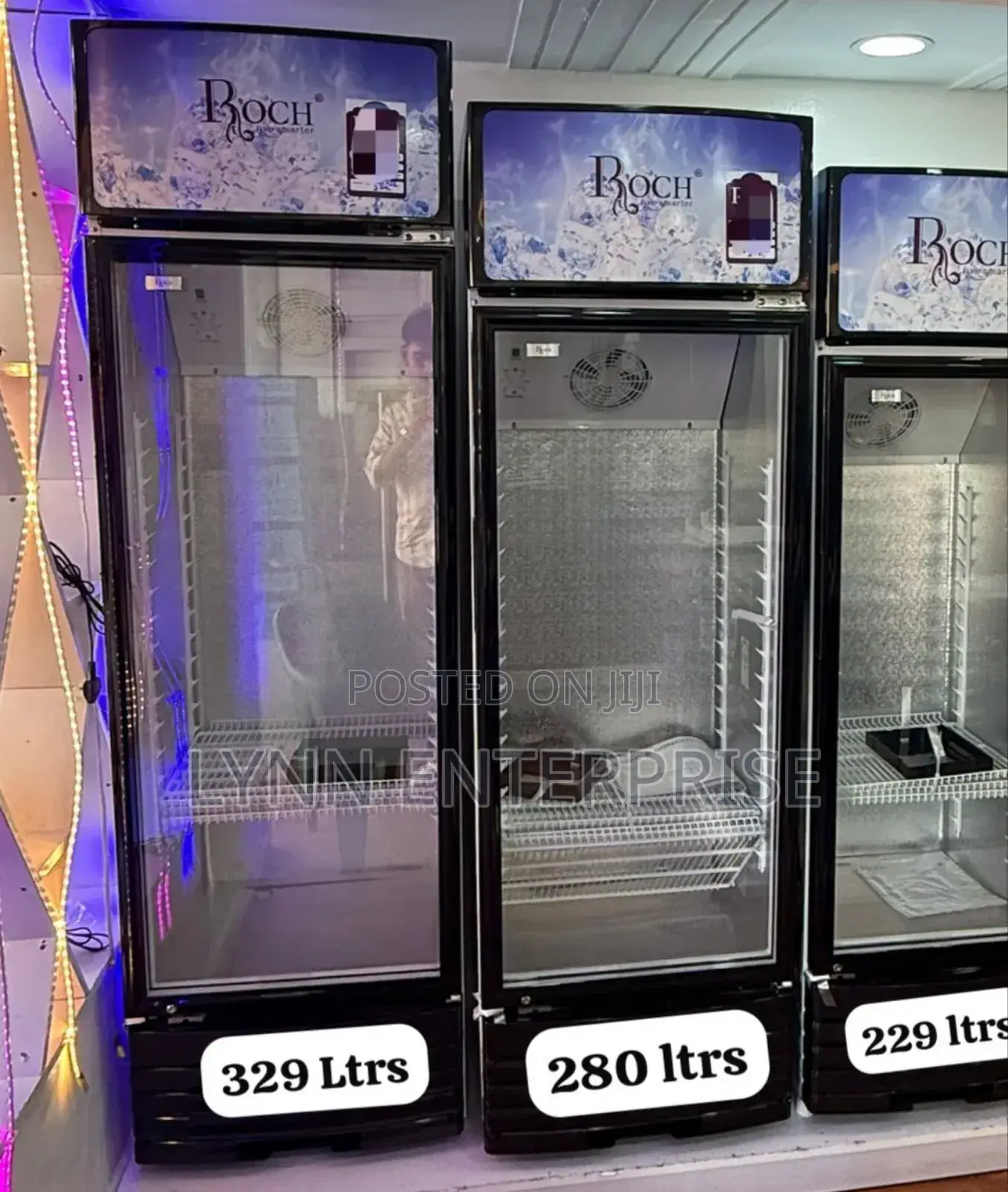 329 Litres Roch Vertical Showcase Model RSF-410-O Refrigerator