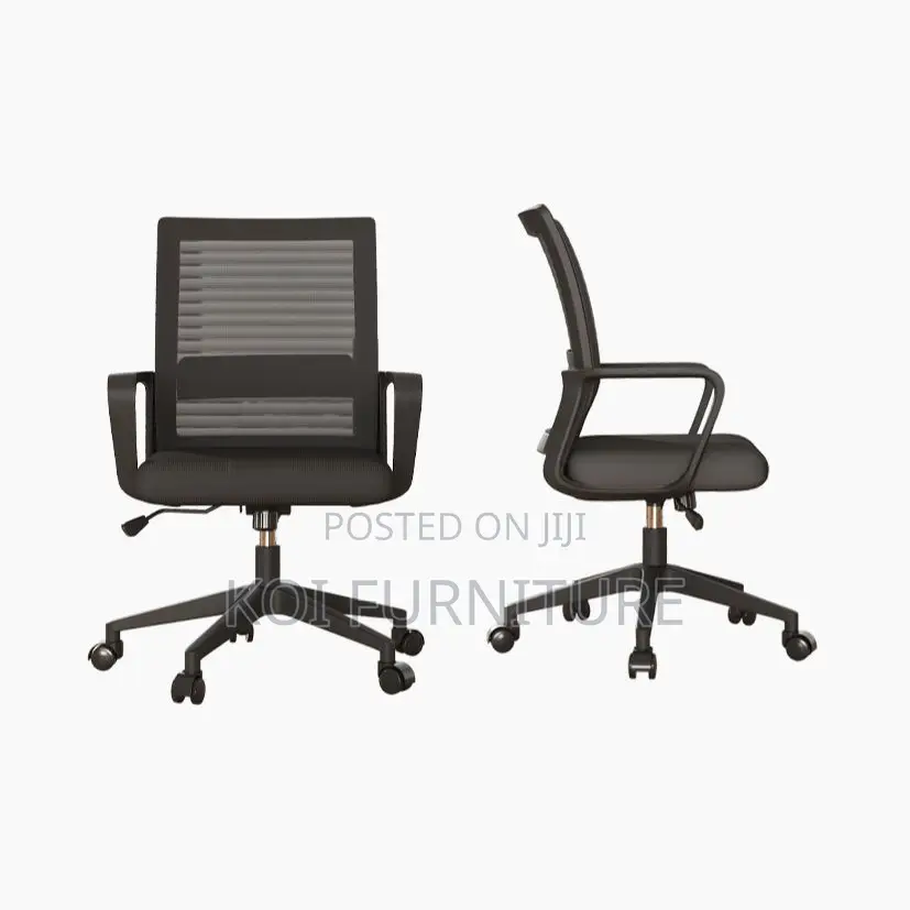 Office Chairs; Mid Backrest Ergonomic Fabric Seat