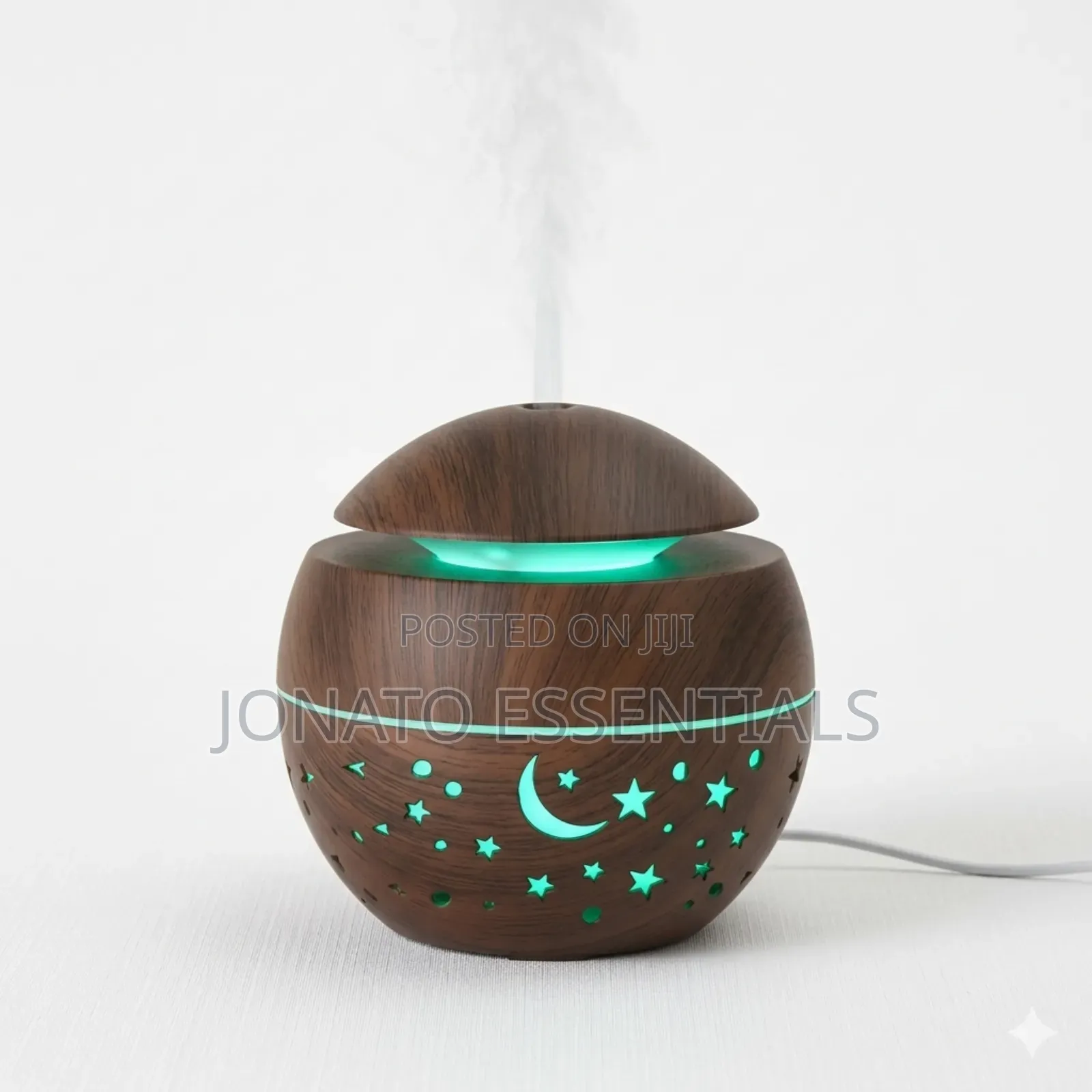 130ml Wooden Humidifier With Star Night Light Essential Oil Diffuser