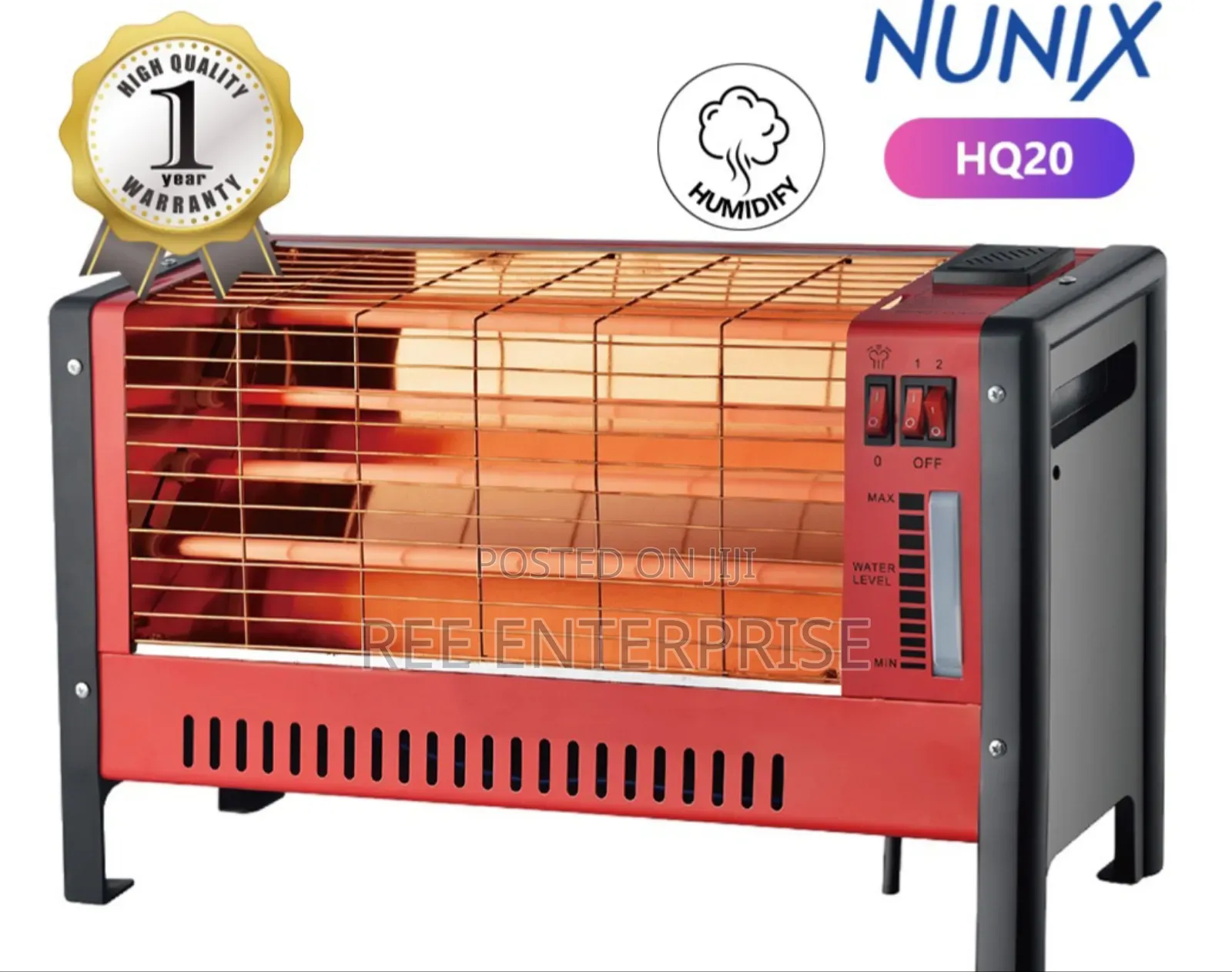 * Quartz 3 Sided Room  Heater With Humidifier