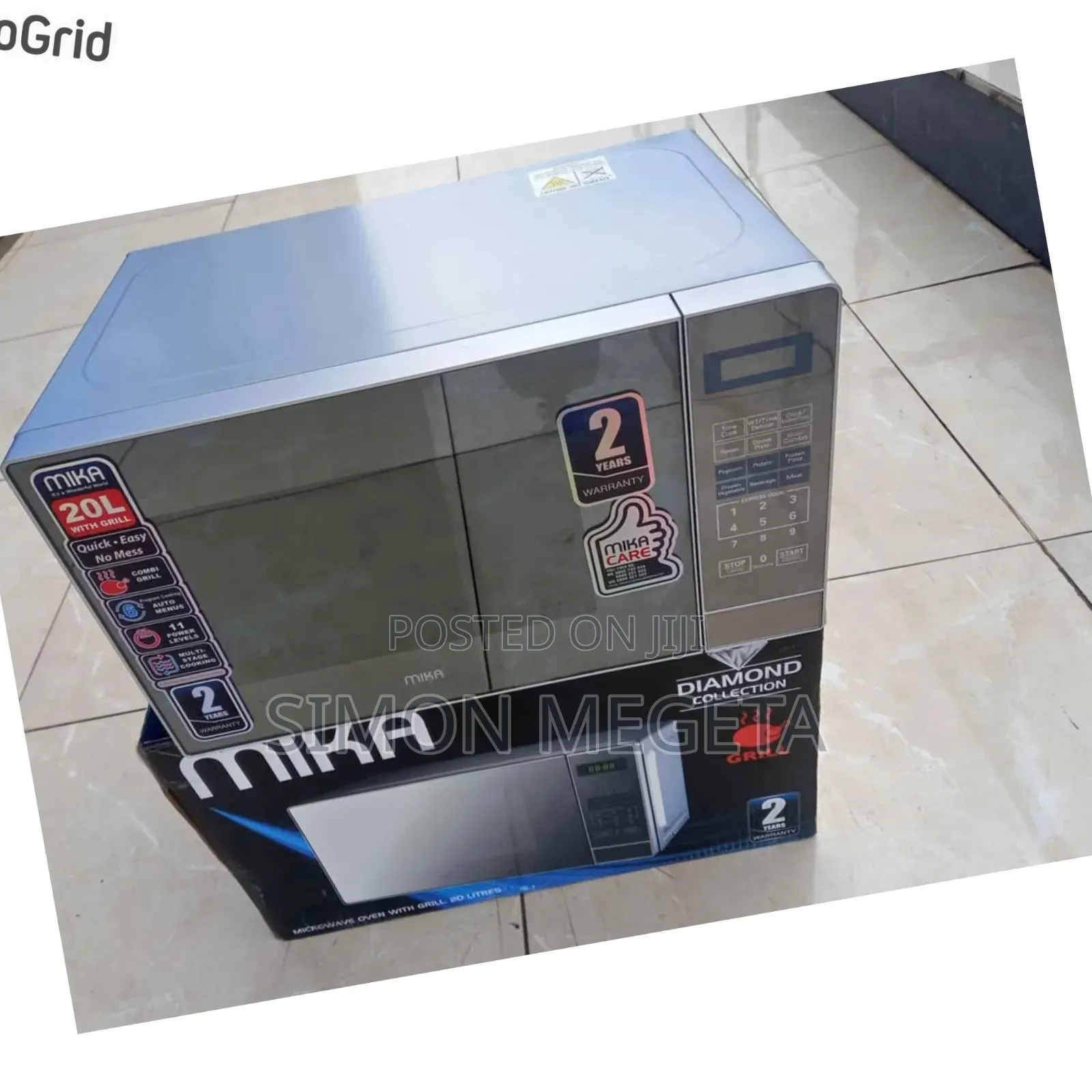 In Stock Mika Digital Microwave Grill