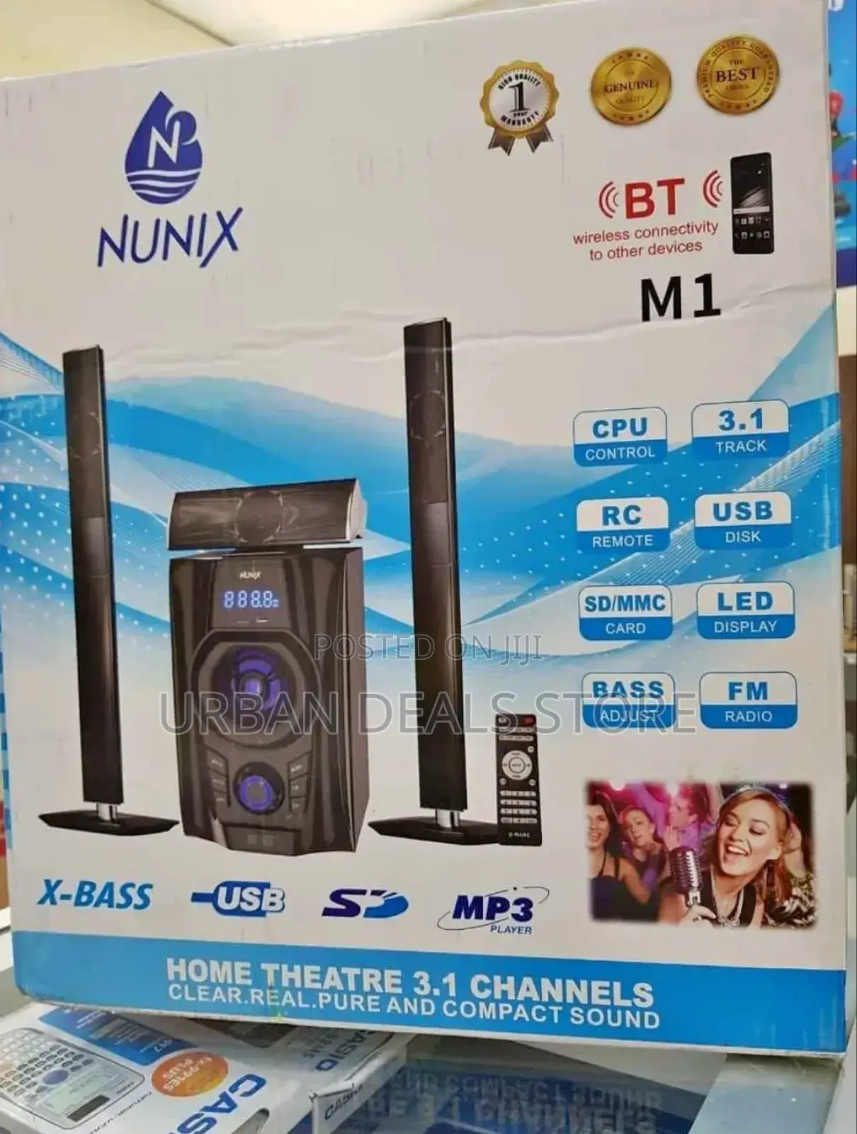 Nunix 3.1chanels Nu‐M1 Home Theater Speaker System