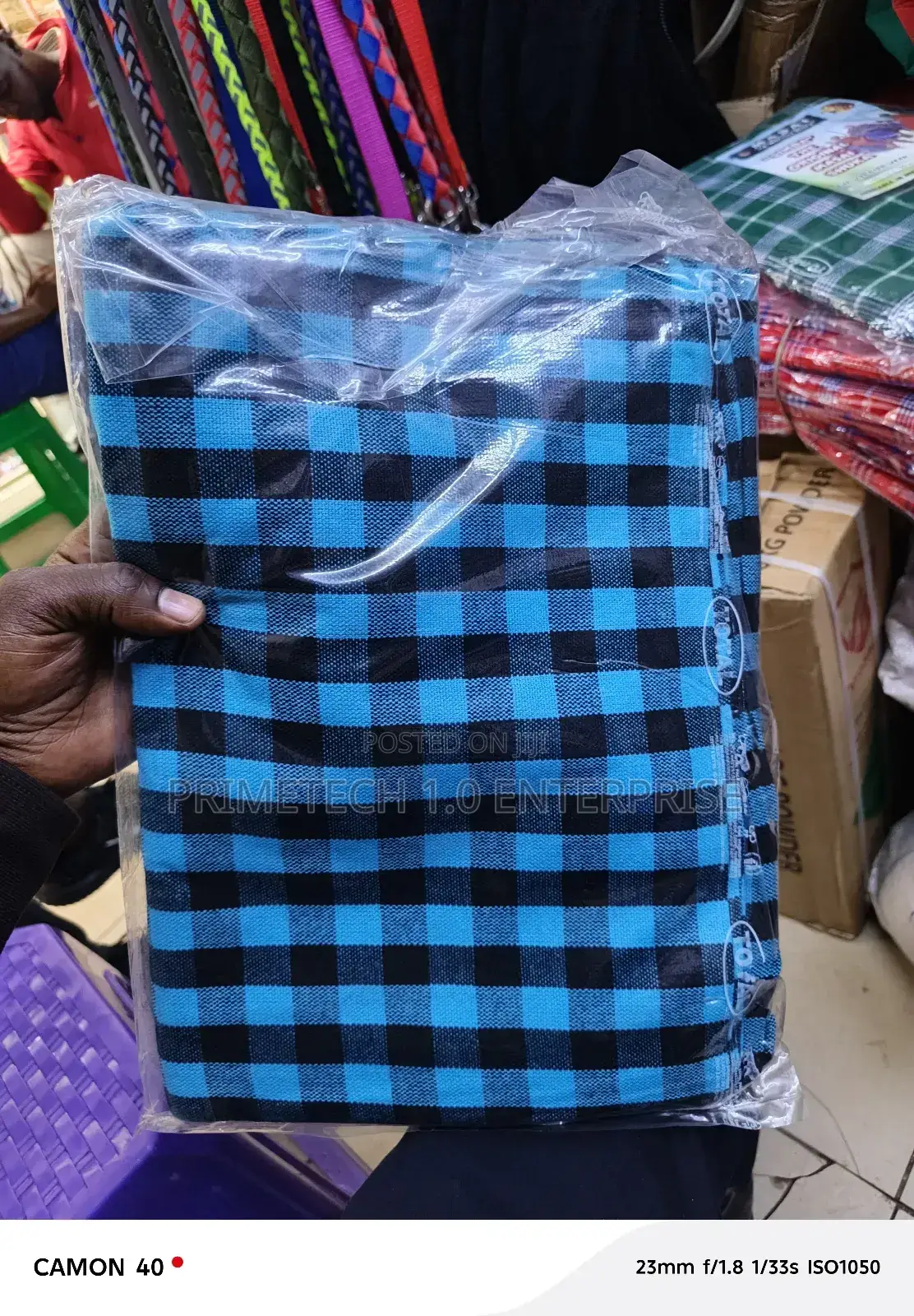 Blue Black Maasai Shuka