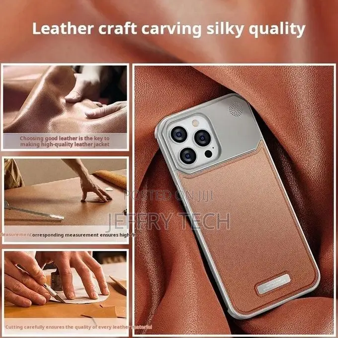 Super Slim Aerox Leather Aromatherapy Cover Case for iPhone 14 Pro Max