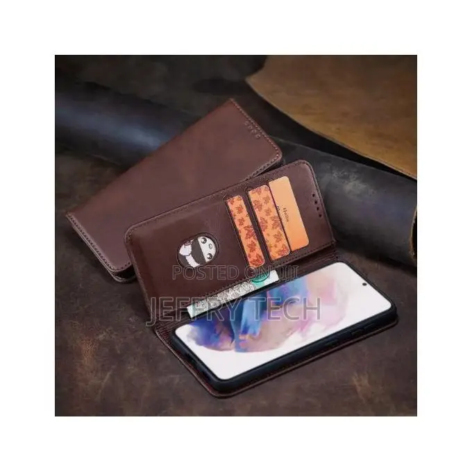 Apple iPhone 14 Pro Max Phone Case, Luxury Genuine Leather Flip Walle