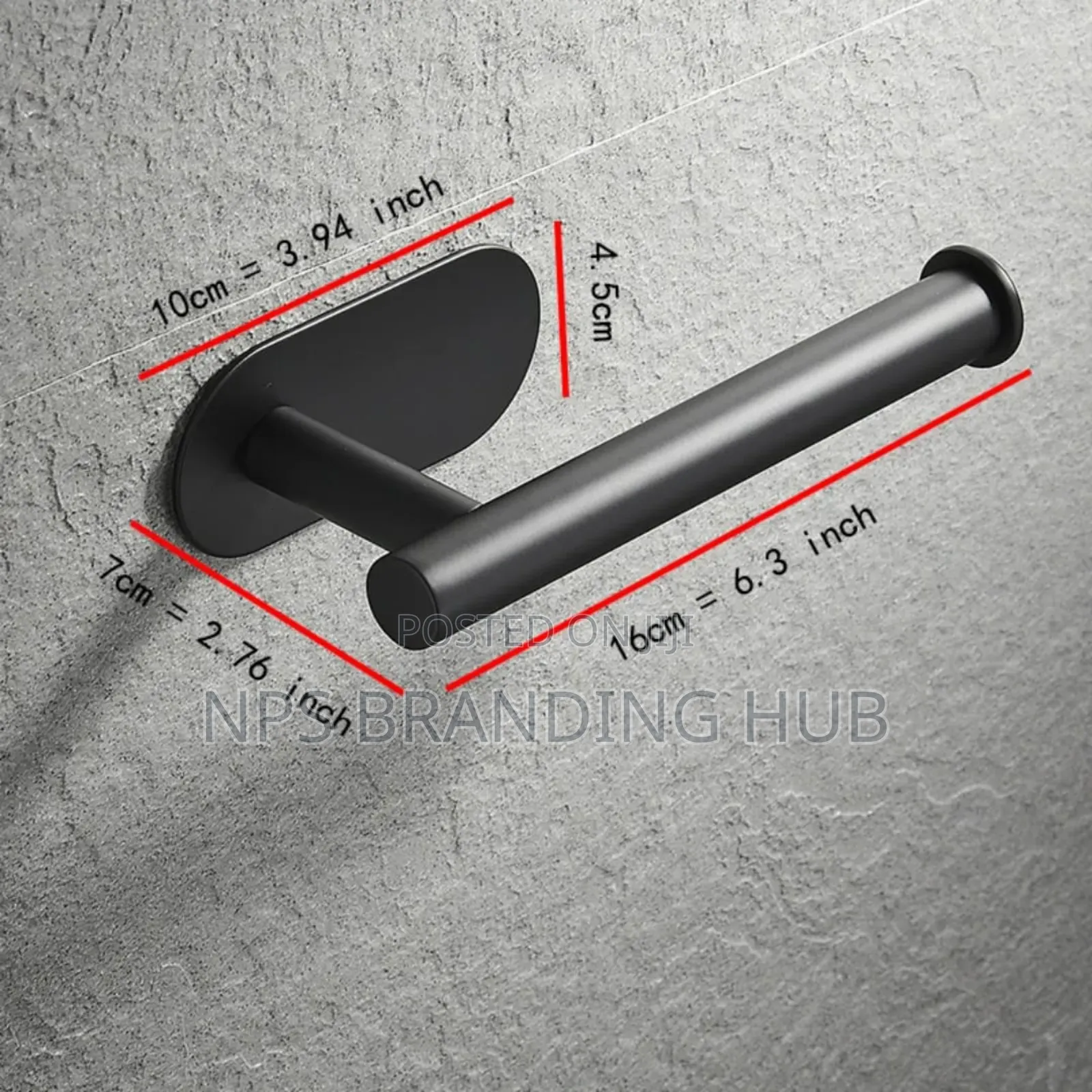 Self Adhesive Toilet Paper Roll Holder Zn