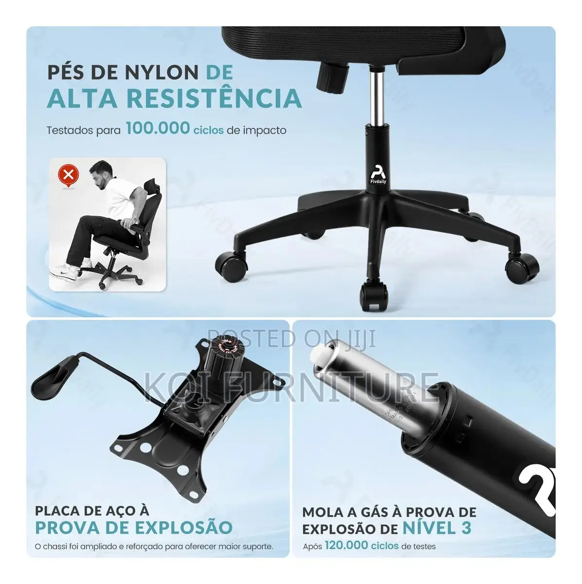 Office Chairs; High Back Orthopedic Ergonomic Office Seat