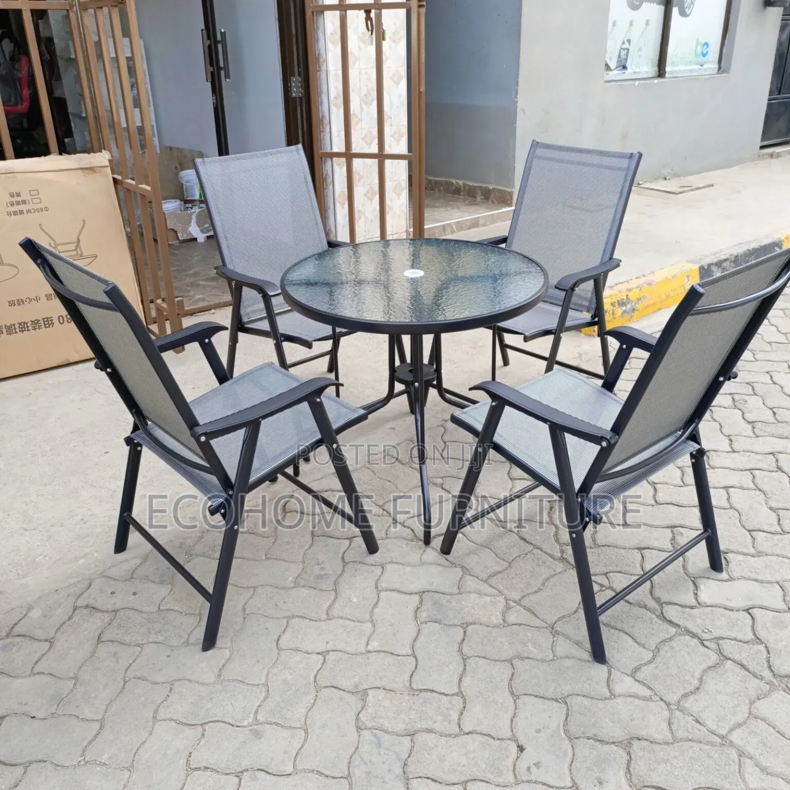Balcony Table and Foldable Chair