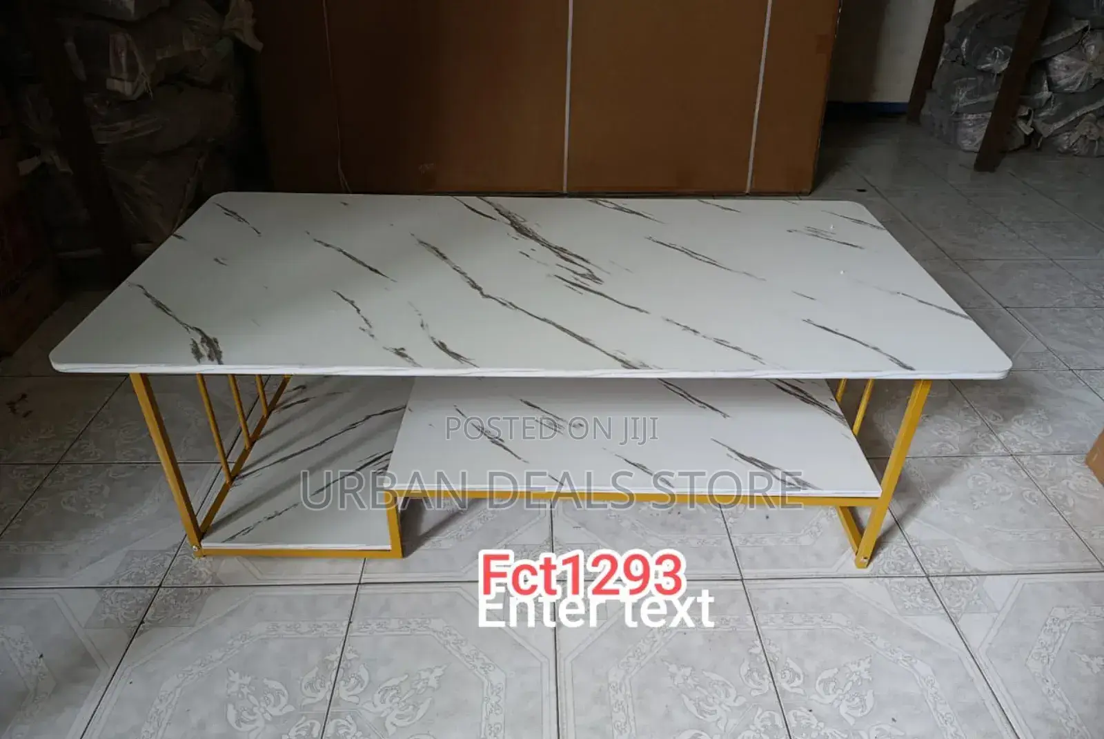 Executive White Marble Coffee Table High Quality