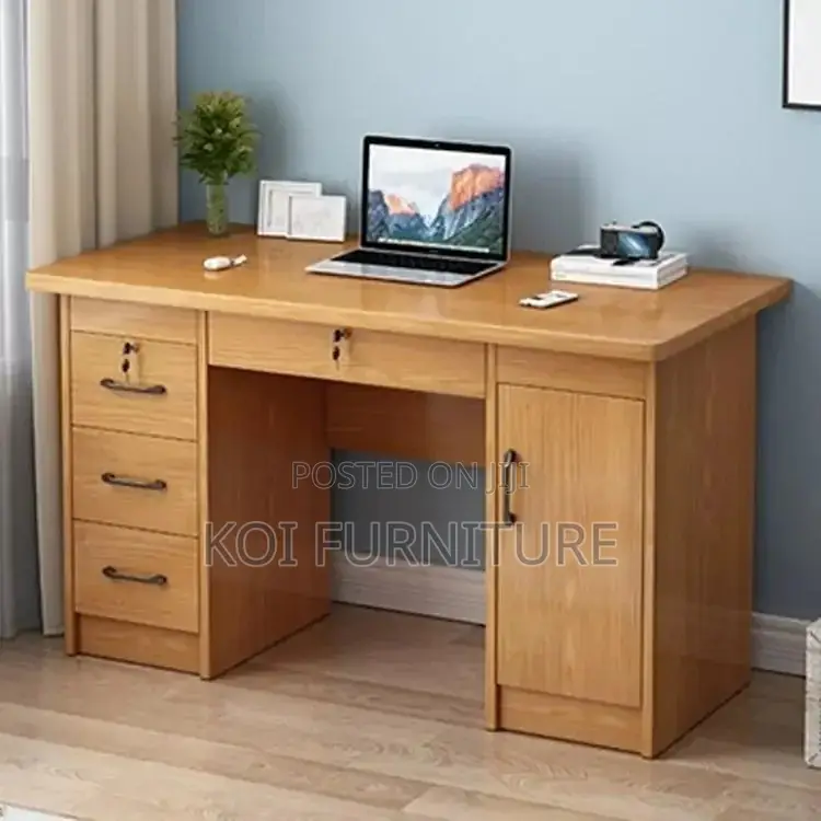 Office Tables; 1200mm Brown Finish Executive Home Office Desk