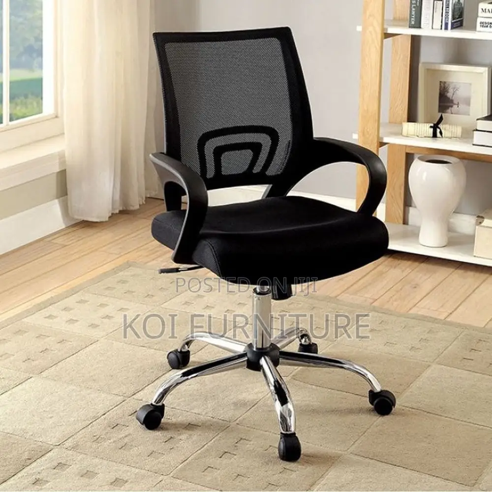 Office Chair; Fabric Clerical Mesh Office Swivel Study Chair