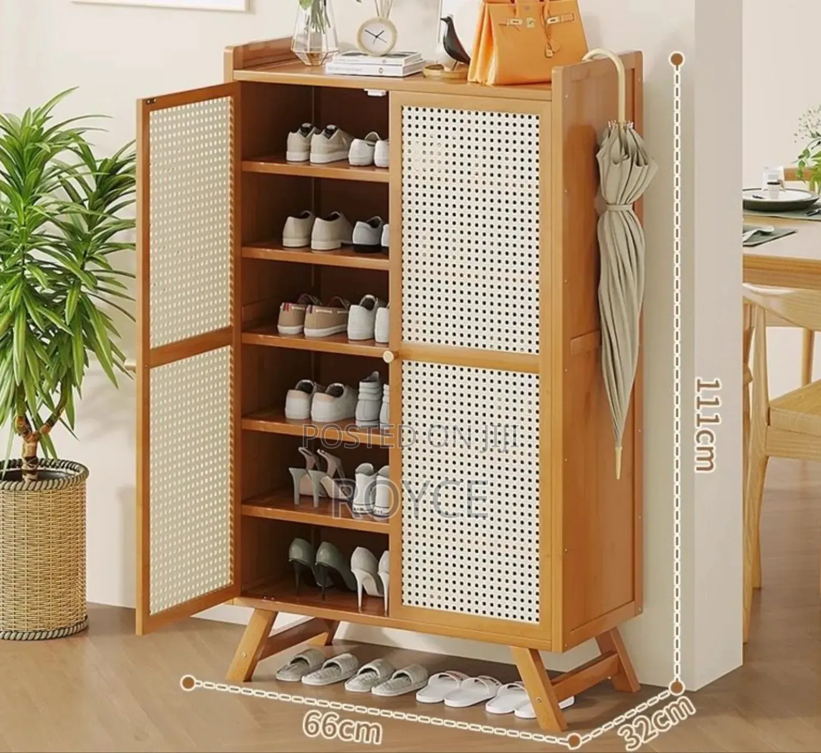 Wooden Bamboo Shoe Rack
