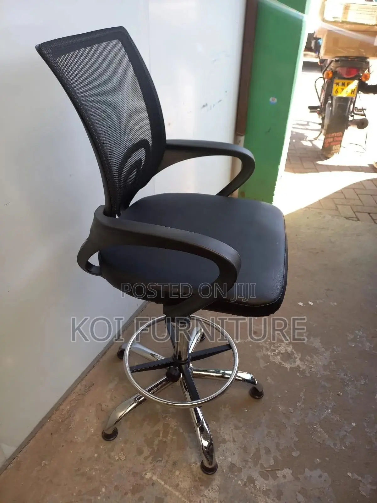 Office Chair; Mesh Long Adjustable Office Reception Chairs