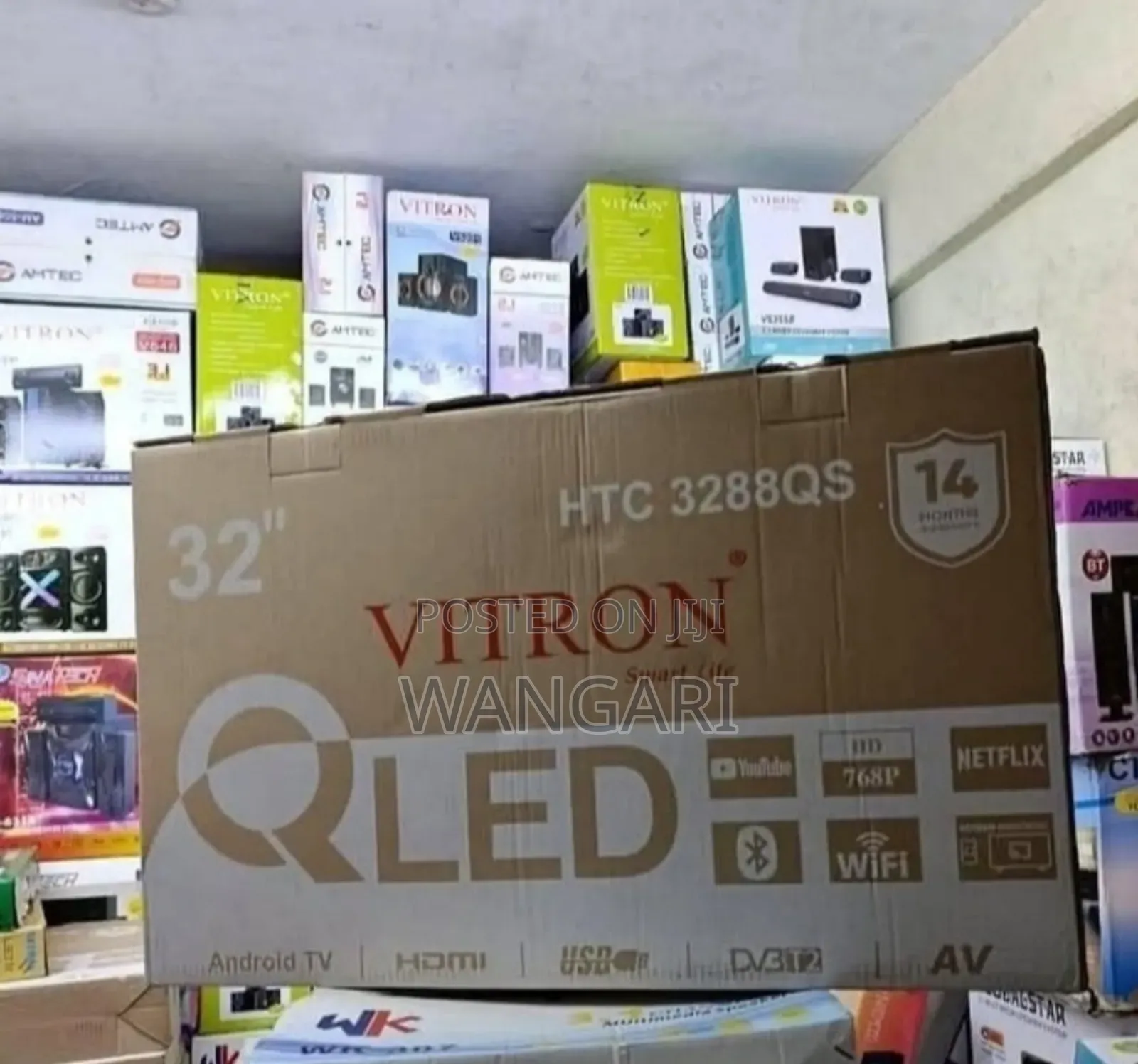 Clear Screen Resolution Qled 32 Inch Vitron Television