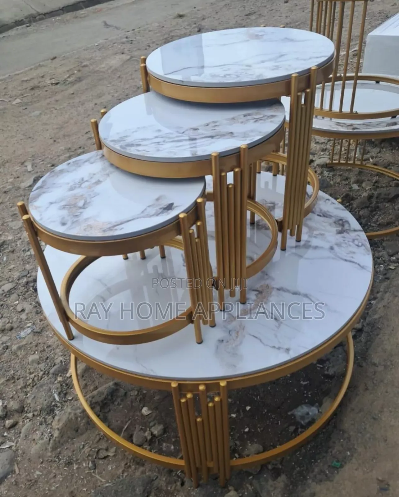 4 in 1 Executive Pure Marble Table
