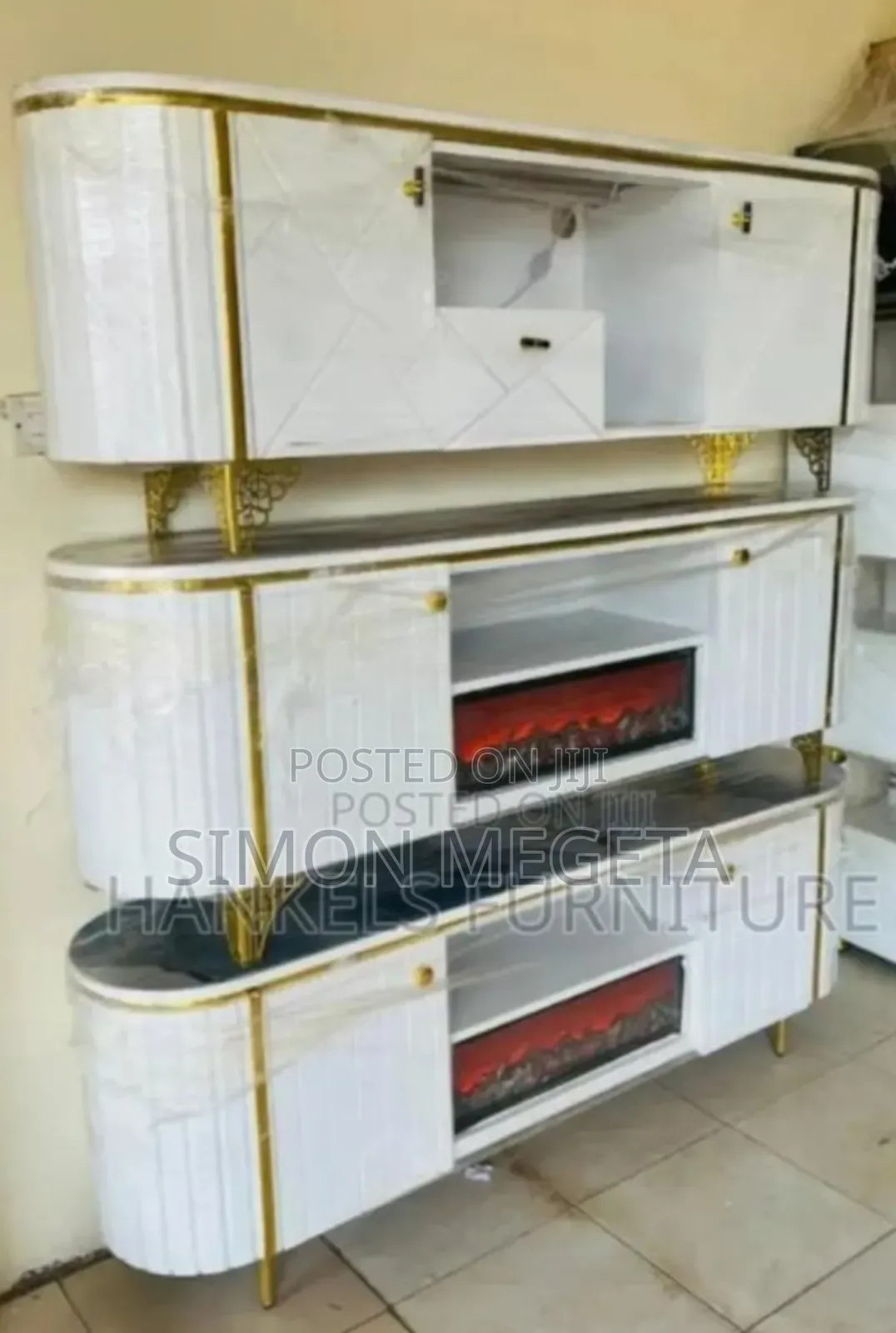Tv Stand 6fts With Fireplace