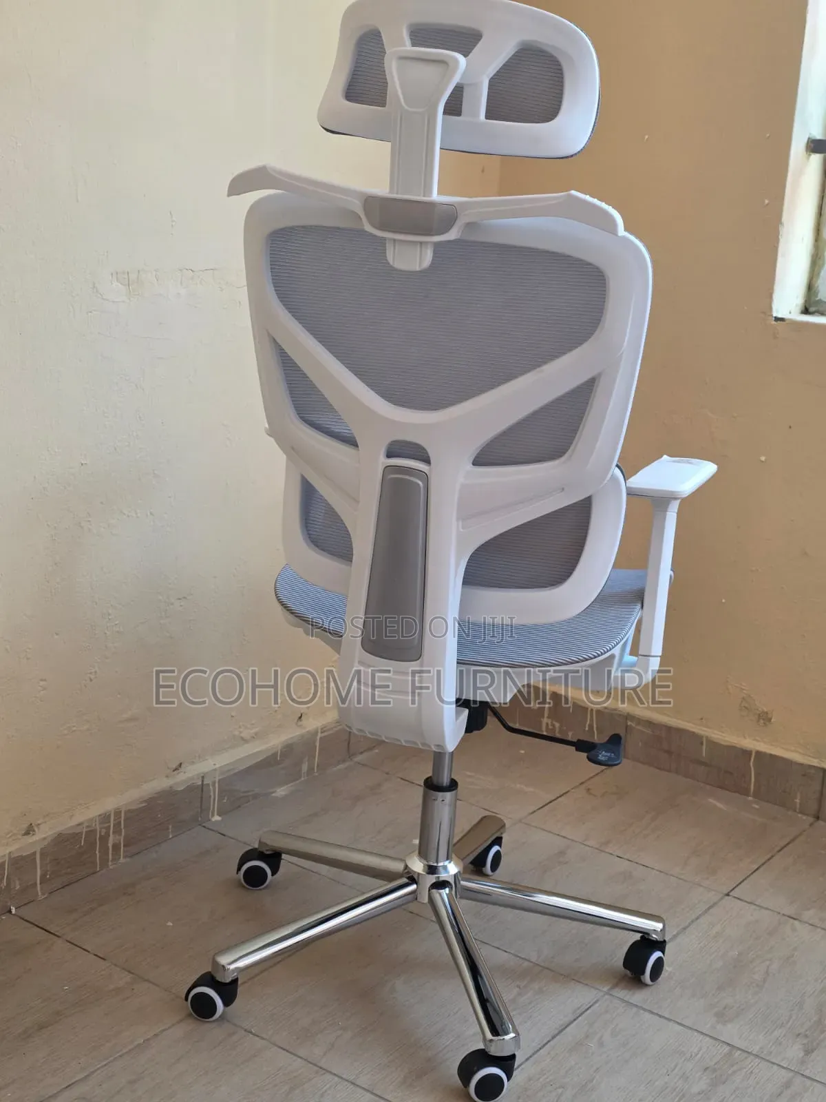 Orthopedic Office Chair Gray White