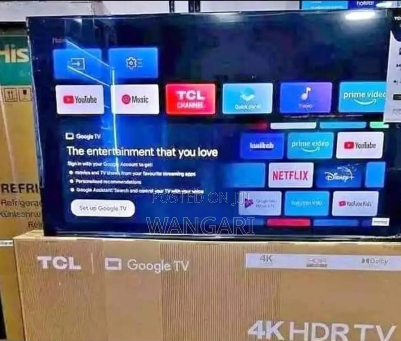 50 Inch TCL Google Android Smart Tv 4khdr