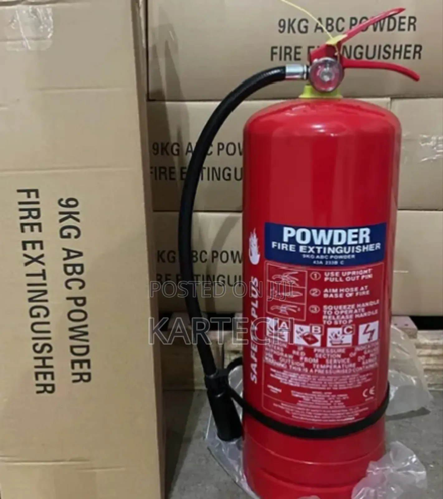 9kg Abc Dry Powder Fire Extinguisher–Multipurpose Fire Safety Cylinder