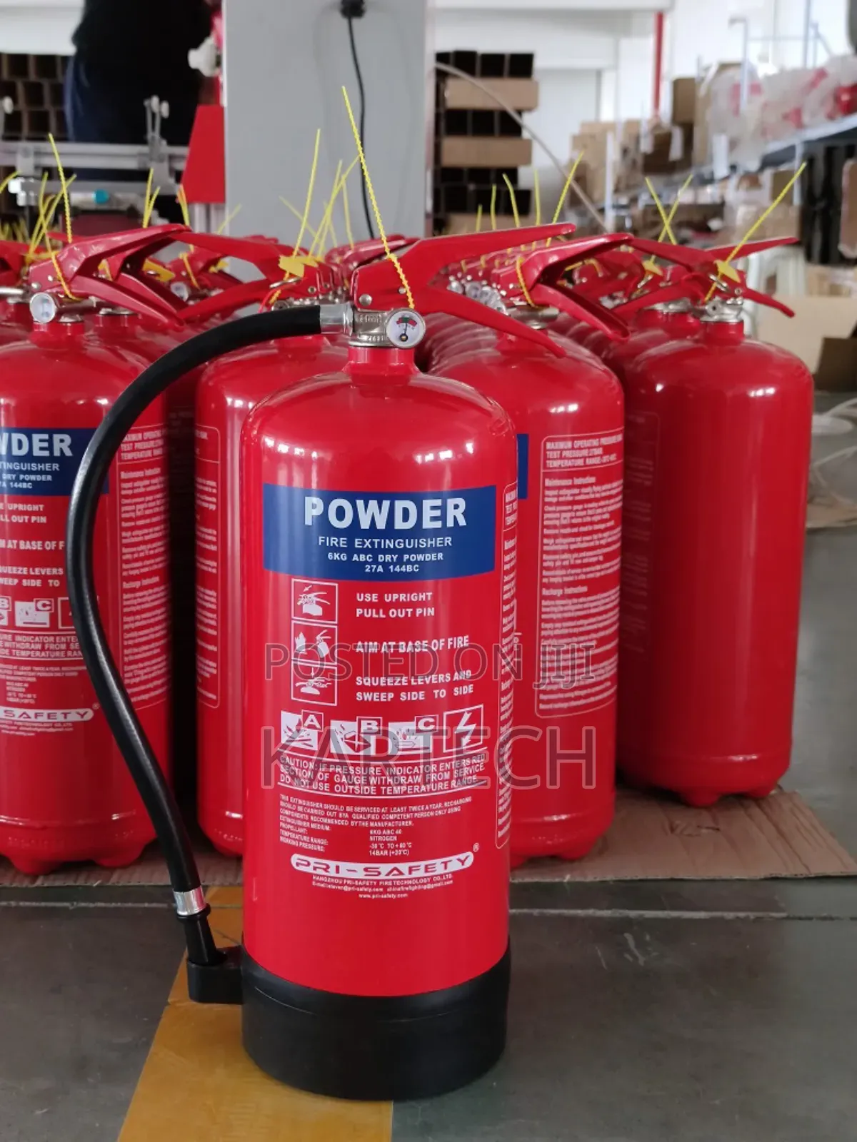Portable 6kg Abc Dry Chemical Fire Extinguisher – Class A, B & C Fires