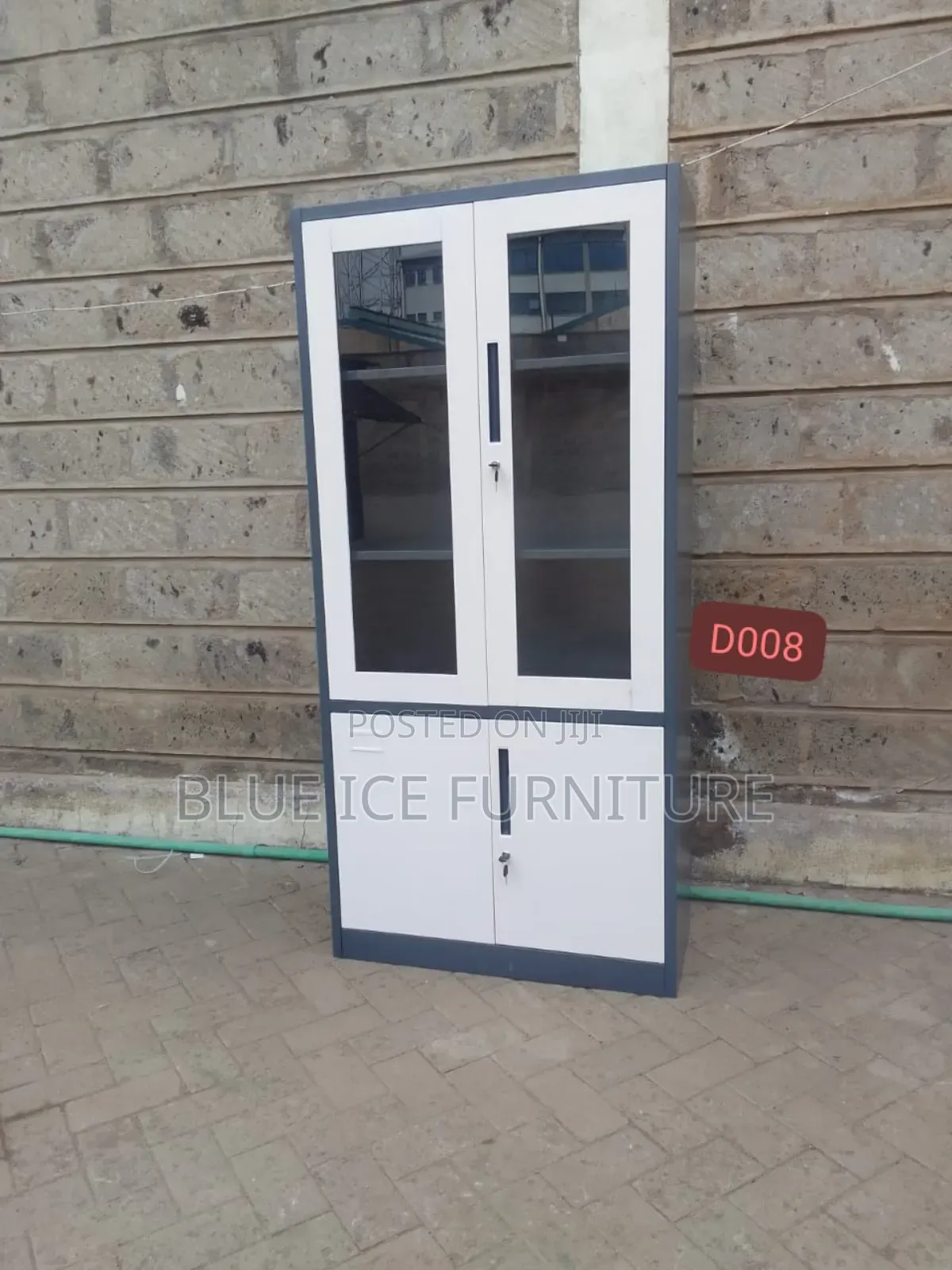 Glass Front Office Filing Cabinet