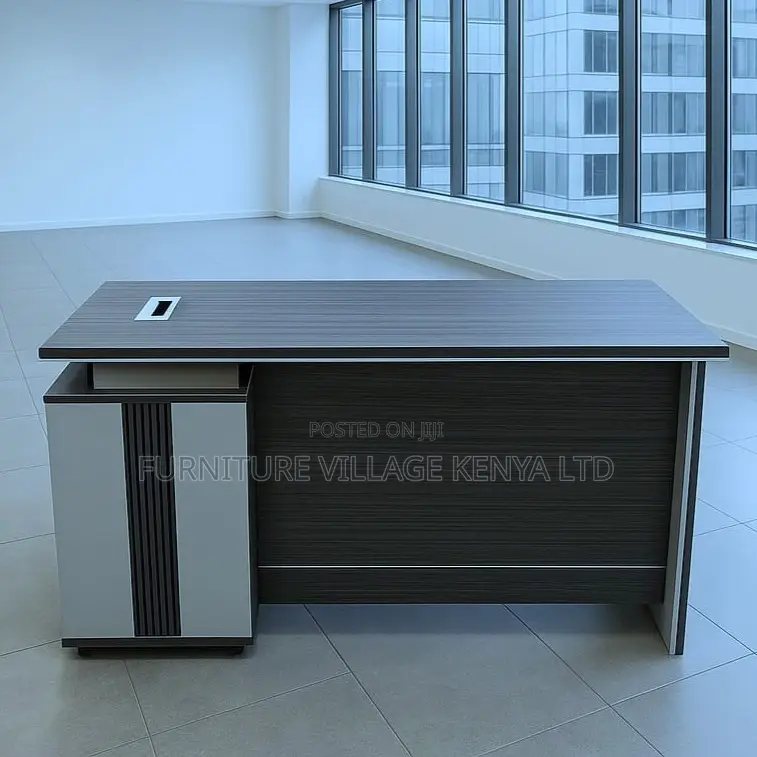 Office Desk; 1200mm Executive Office Desk With Fixed Drawers