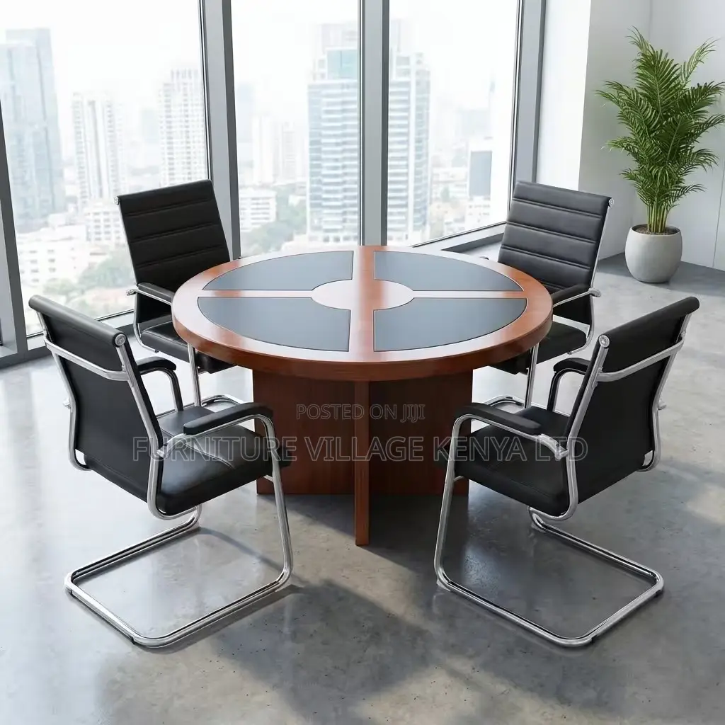 Conference Table; 1.2m Round Office Conference Table