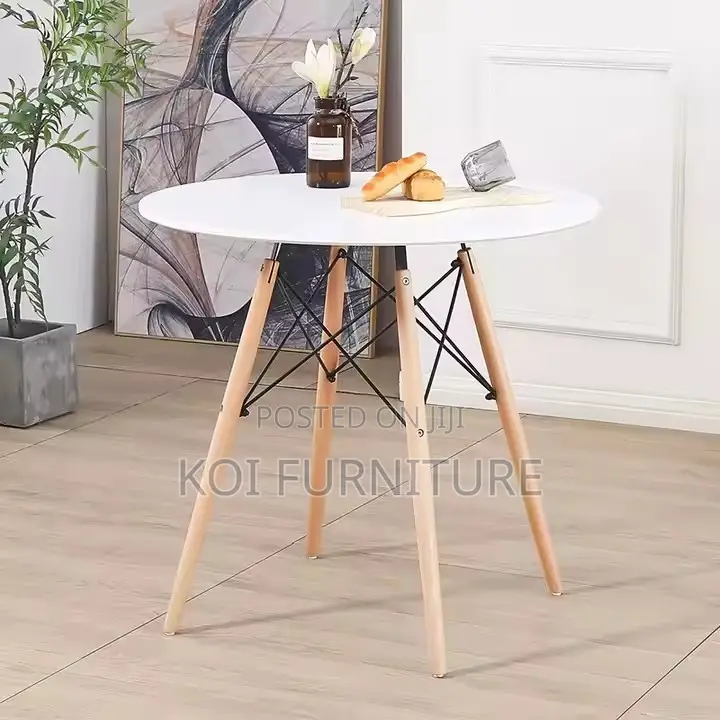 Dining Table; Home Round Modern Classic Wooden Dining Coffee Table