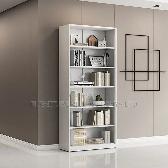 Office Bookself; Wooden Storage Display Bookcase 5 Layer
