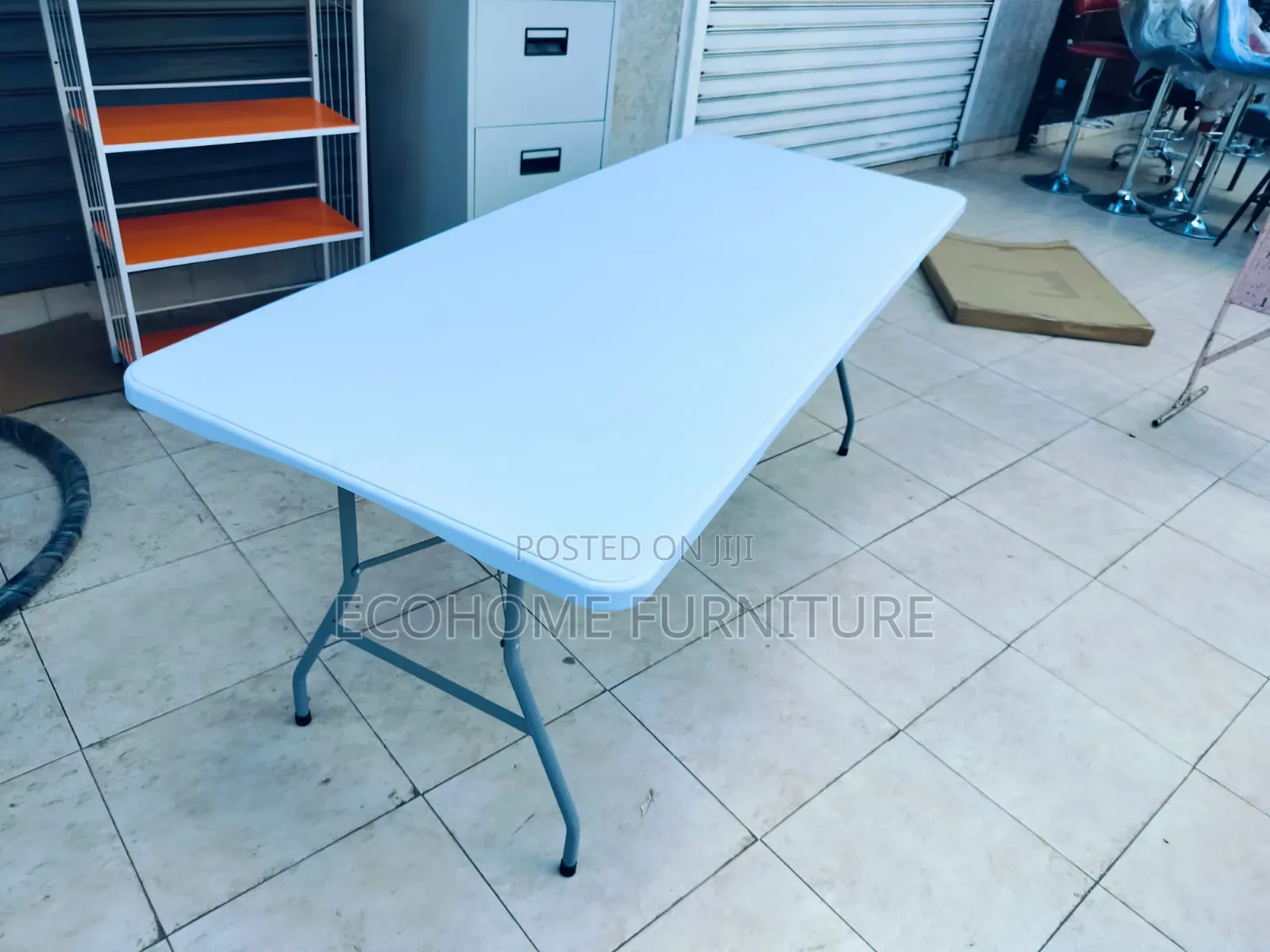 White Foldable Table 6 Seater