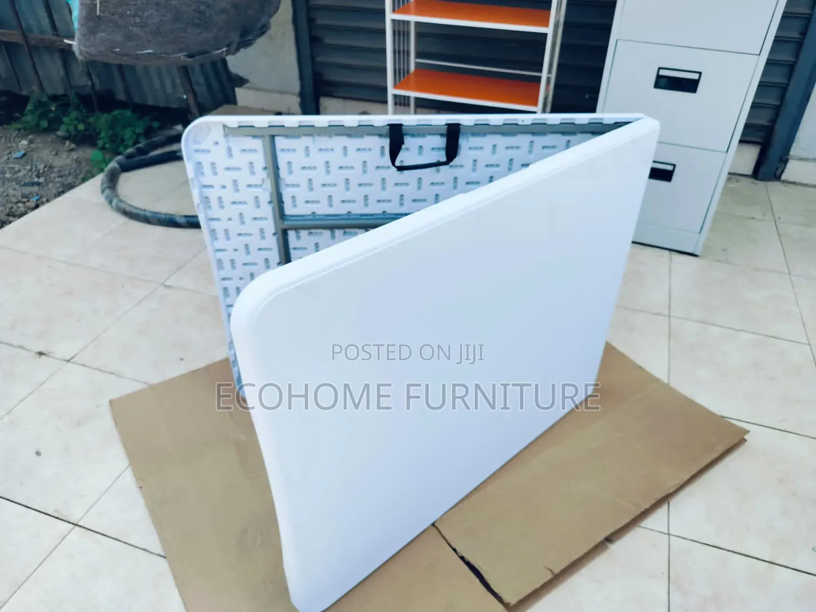 White Foldable Table 6 Seater