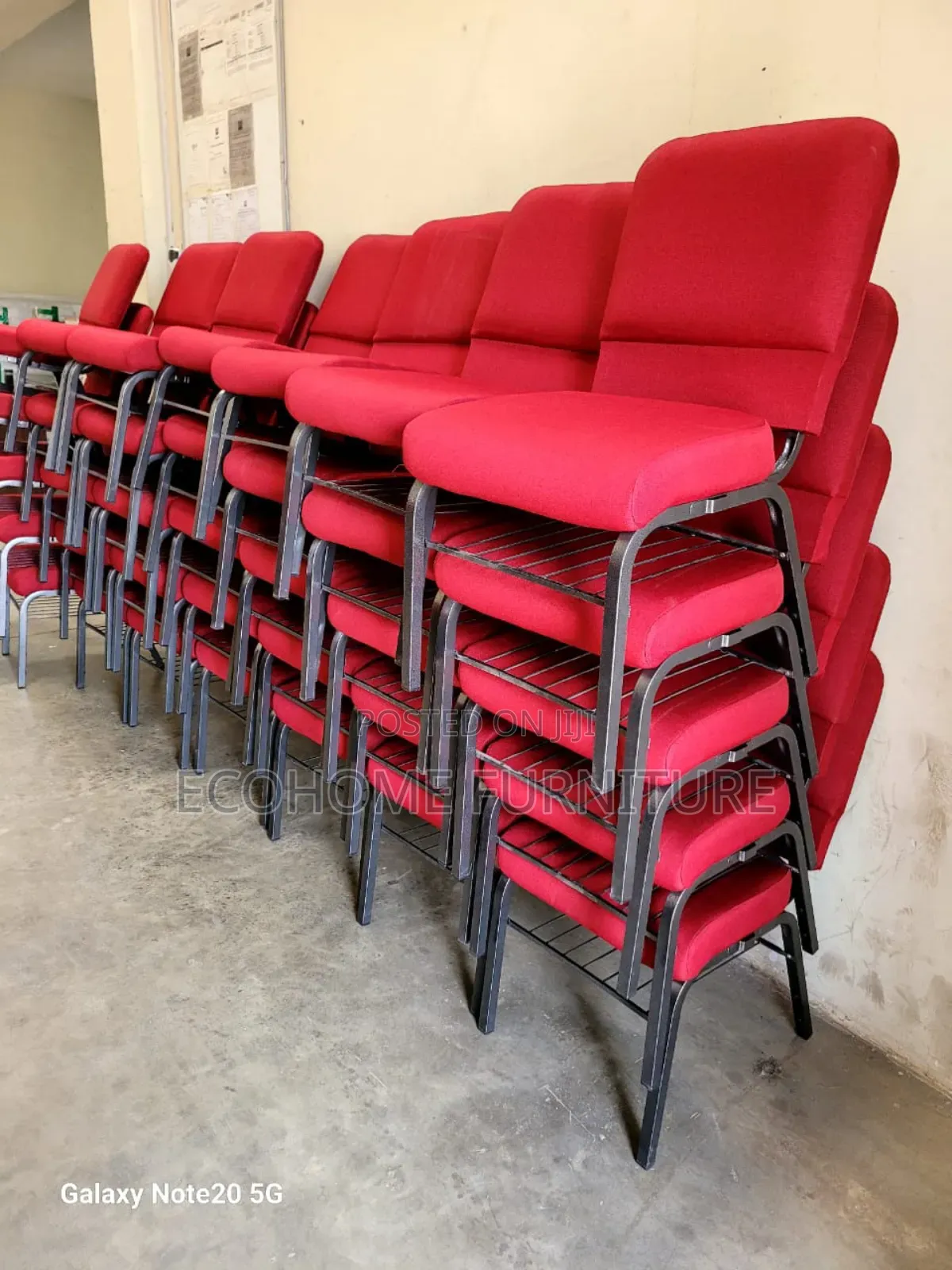 Red Church Chair Heavy Duty