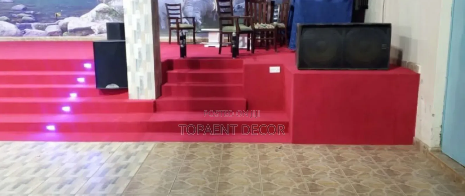 Plain Red Church Pulpit Supply And Installation Wall To Wall Carpets
