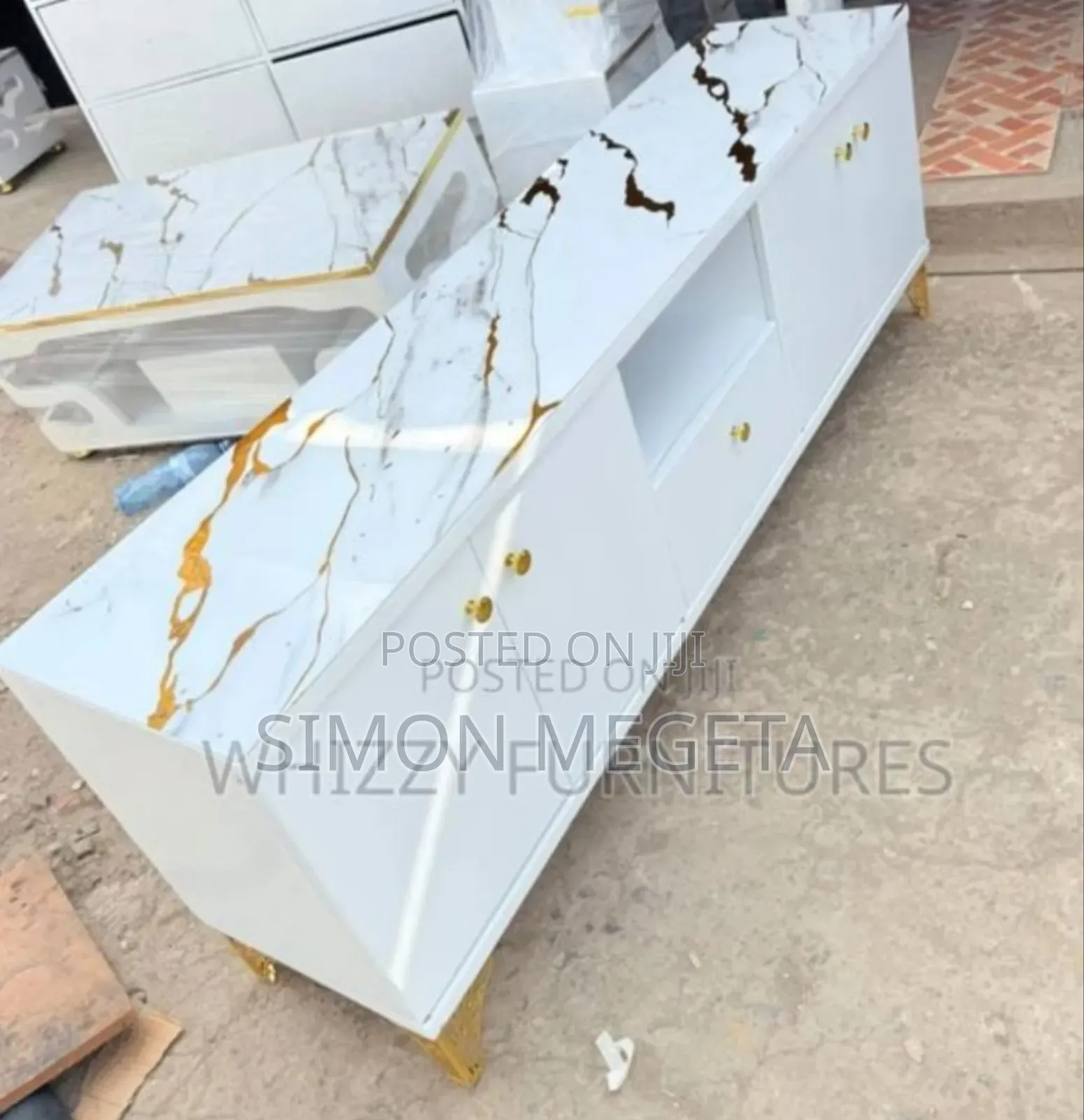 Tv Stand White 6fts