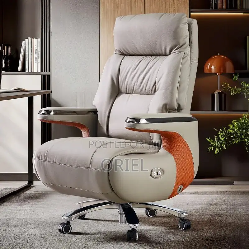 Office Chair : Executive Reclining Ergonomic Office Leather Chair