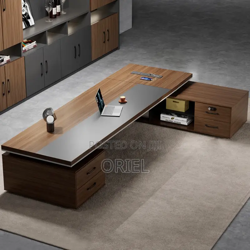 Office Desk : 2-Metres Executive L-Shaped Office Desk