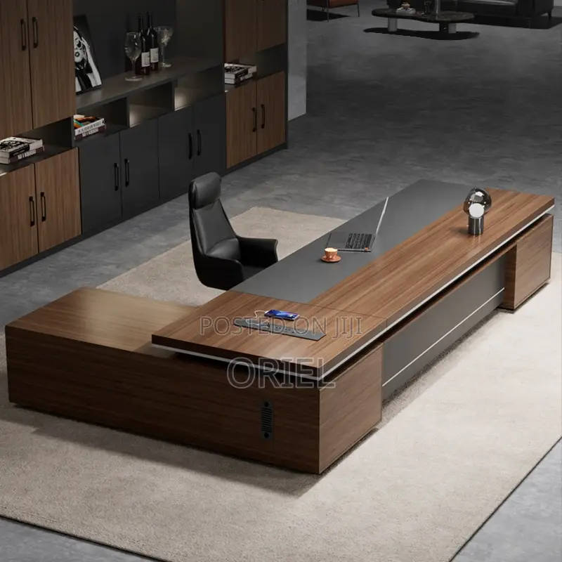 Office Desk : 2-Metres Executive L-Shaped Office Desk