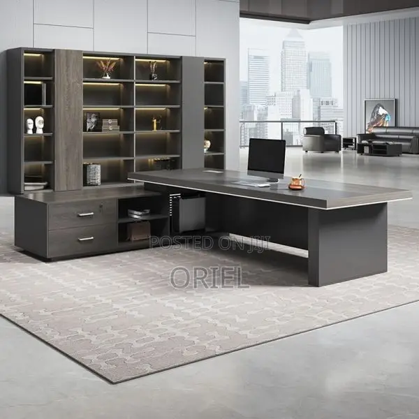 Office Desk : 2-Metres Executive L-Shaped Office Desk