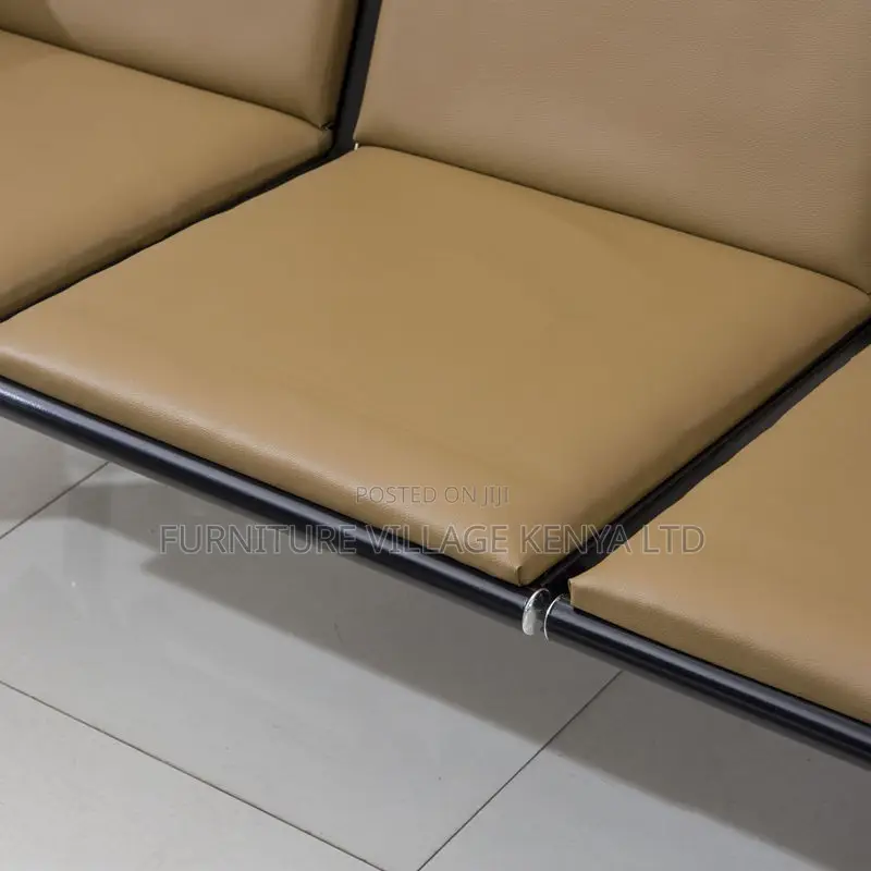 Office Sofa ; 5- Seater Leather Reception Office Sofa