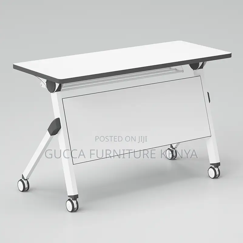 120cm White Foldable Office Training Table