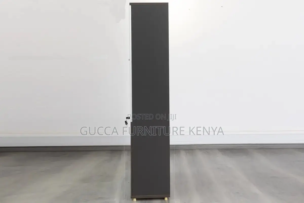 2-door Wooden Glass Front Filling Cabinet