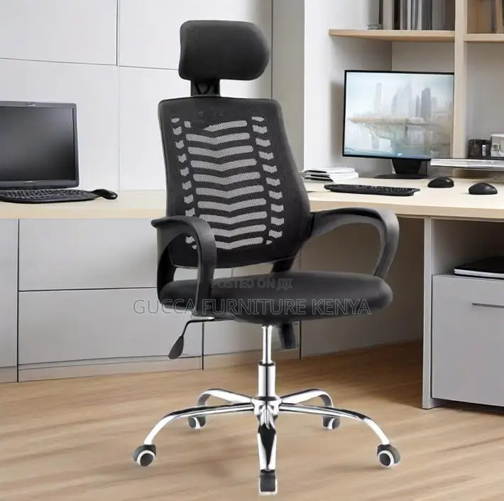 Adjustable Swivel Mesh Headrest Office Chair